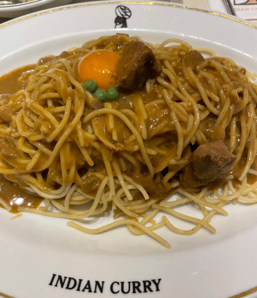 「インデアンスパゲティ」@インデアンカレー 堂島店の写真