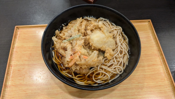 「かき揚げそば（480円）」@小諸そば 桜橋店の写真