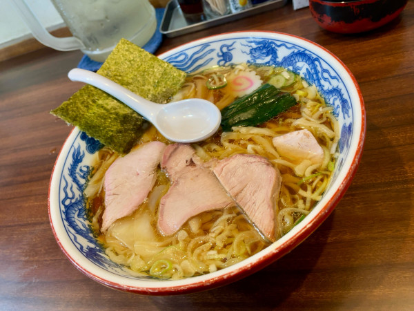 「ワンタン麺」@白河手打中華 賀乃屋の写真