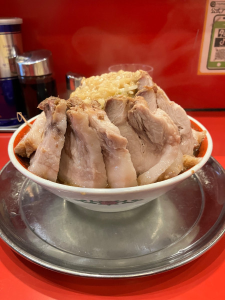 「小ラーメン　豚W   ヤサイ　アブラ」@ラーメンタロー 五反田の陣の写真