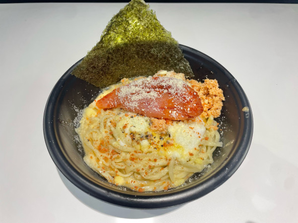 「牧原大成選手の辛子明太子クリームまぜそばDX」@ラーメン 海鳴 PayPayドーム店の写真