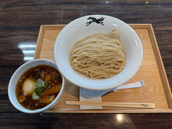 「焼きアゴ純水 つけそば」@麺馳走オオカミの写真