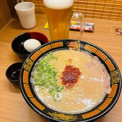 ICHIRAN3選 大然とんこつラーメン 半熟塩ゆでたまご　 オ