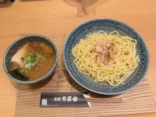 「つけ麺(小盛)200g 1100円」@清麺 常藤 祐天寺店の写真
