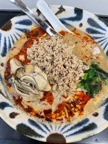 「限定　牡蠣坦坦麺」@自家製麺SHINの写真