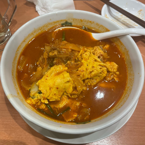 「チゲ味噌ラーメン+🍺＋ツマミ諸々」@日高屋 土浦西口店の写真