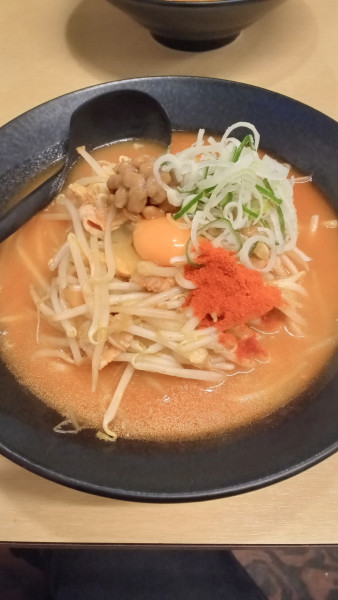 「キムチ納豆味噌󠄀ラーメン」@柳家 仙台東口店の写真