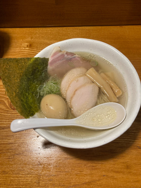 「翔鶴特製らーめん　塩」@上州地鶏ラーメン 翔鶴の写真