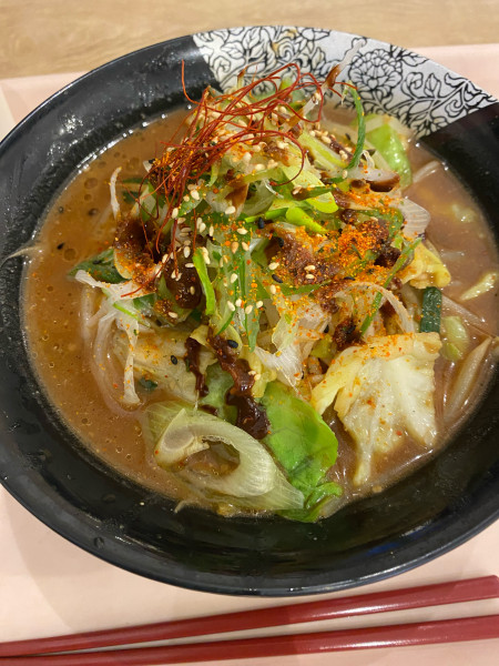 「野菜味噌ラーメン1100」@開花屋 楽麺荘の写真