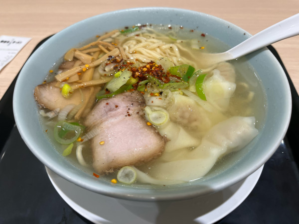 「塩ワンタン」@喜多方ラーメン とし食堂の写真