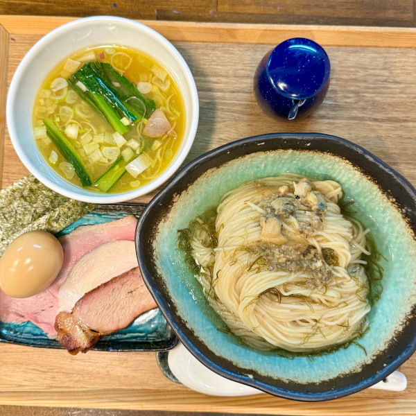 「特製貝節昆布水つけそば」@CLAM＆BONITO貝節麺RAIKの写真