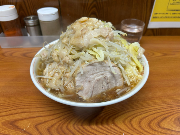 「小ラーメン・豚1枚追加」@ラーメン二郎 亀戸店の写真