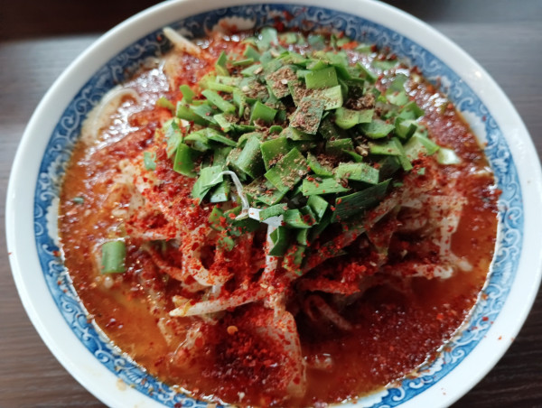 「餞式担タンメン（ピリ辛）¥1000」@麺彩 餞-hanamuke-の写真