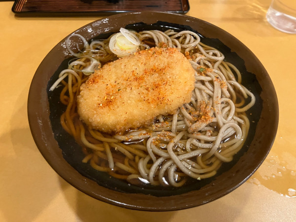 「コロッケそば 500円」@元禄そば 江戸一の写真