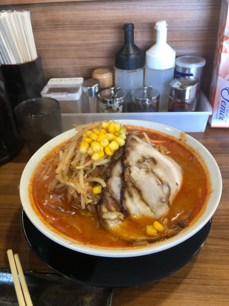 「辛味噌(北海道味噌)ラーメンレベル3やさい増しチャーシュー増し」@味噌っち 岩岡屋の写真