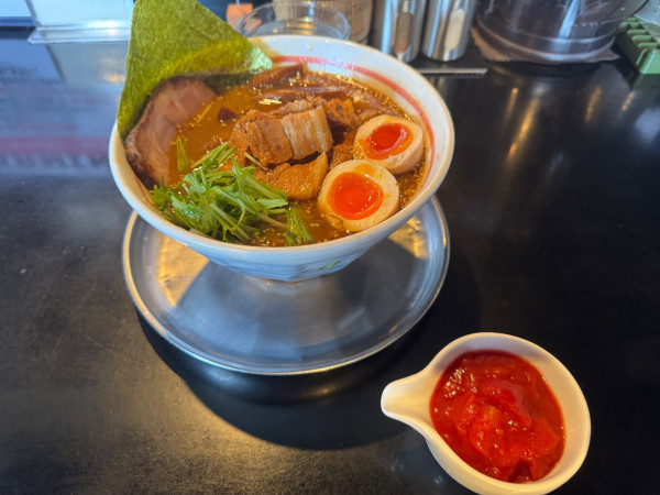 「八丁味噌のラーメンfeat蕃茄」@麺坊 炗の写真