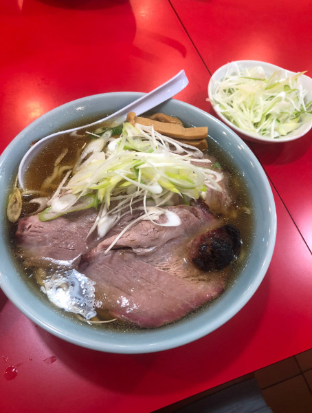 「チャーシューメン大盛ネギ」@麺来亭の写真