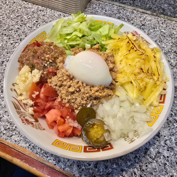 「メキシカンタコ麺 麺少なめ 全マシBLOC」@麺屋 有希の写真
