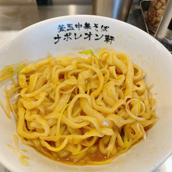 「釜玉中華そば(大)」@釜玉中華そば ナポレオン軒 府中店の写真