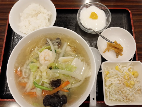 「海鮮タンメン・ランチセット(¥880)」@龍盛楼の写真