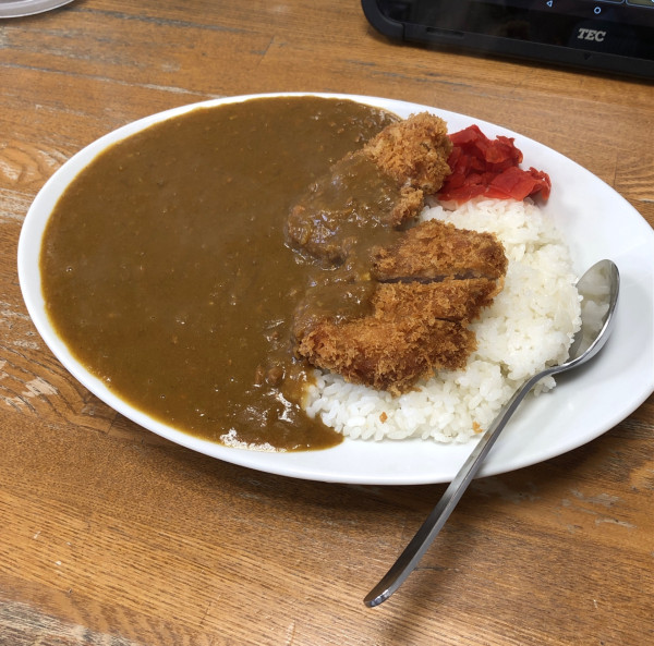 「ヒレカツカレー＋ルー増量」@ジャン・カレー 末広町店の写真