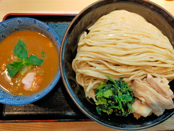 「【限定】柚子味噌󠄀つけ麺1100円(横綱400円)」@らー麺土俵 鶴嶺峰の写真
