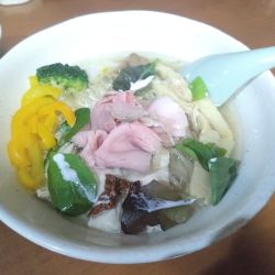 ポルチーニ茸ラーメン塩