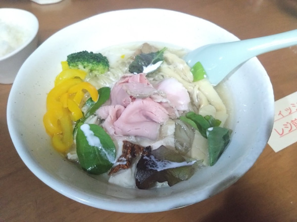 「ポルチーニ茸ラーメン塩」@らーめん 波の花の写真