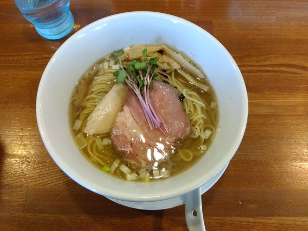 「白湯煮干しそば」@麺屋 藤むらの写真