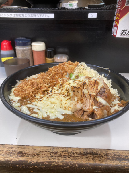 「汁なしカレー」@ラーメン 富次郎 堀町店の写真