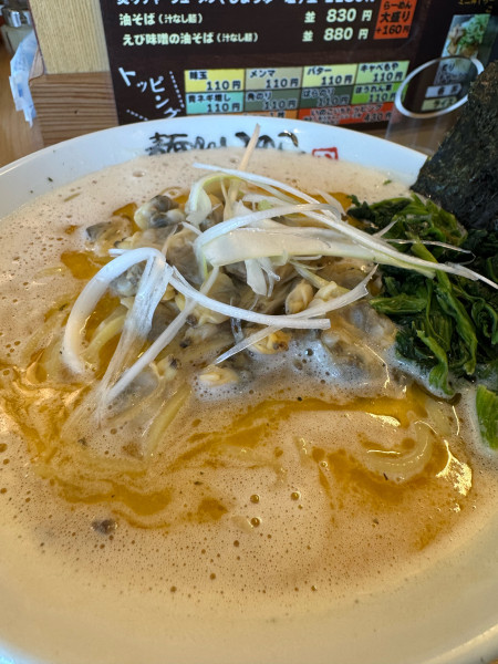 「あさりバターの塩ラーメン」@麺処いのこいちの写真