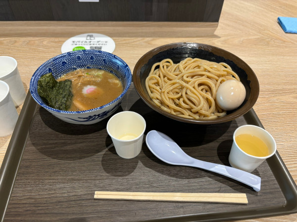 「味玉つけ麺」@次念序 ふかや花園プレミアムアウトレット店の写真