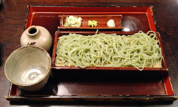 「草(よもぎ)切り【三月限定】＋うどの酢味噌和え【春限定】」@さらしな 田無店の写真