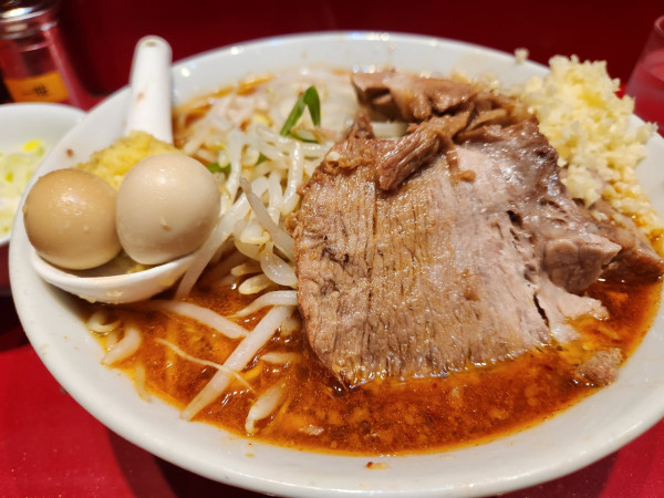 「小ラーメン SK半分ショウガ半分白ネギ」@ラーメン二郎 西台駅前店の写真