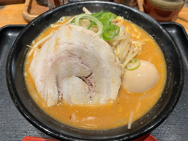 「味玉百年マルキン味噌ラーメン」@マルキン本舗 百年味噌ラーメンの写真
