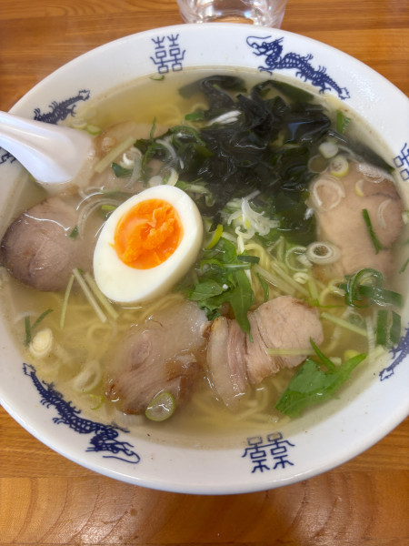 「塩ラーメン➕麺固め 600円」@天心の写真