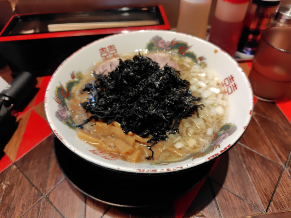 「背脂煮干しらーめん¥1130」@オールドラーメンショップ 逆流の写真