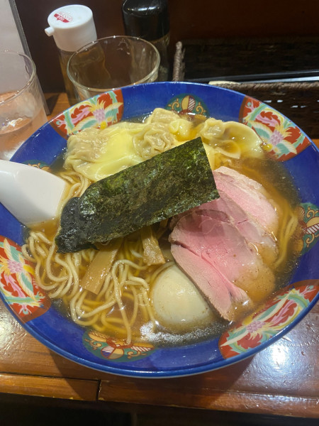 「叉焼雲呑そば大盛り」@支那そば ひらおかの写真