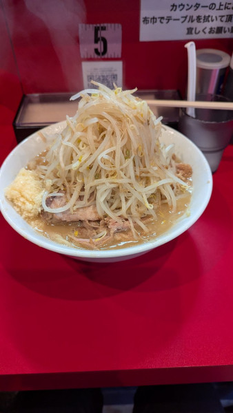 「小ラーメン、野菜マシ、ニンニク」@ラーメン ヨシトミの写真