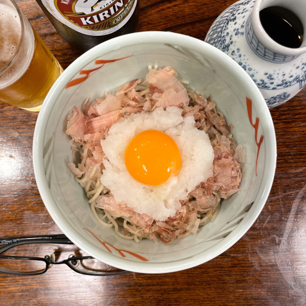「おろしそば（卵黄入り）」@大坂屋 砂場 本店の写真