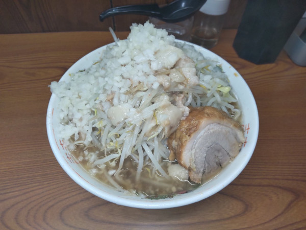 「ラーメン　たまねぎ　1000+100」@ラーメン二郎 亀戸店の写真