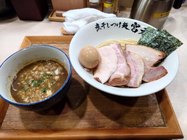 「特性特濃煮干しつけ麺」@煮干しつけ麺 宮元の写真