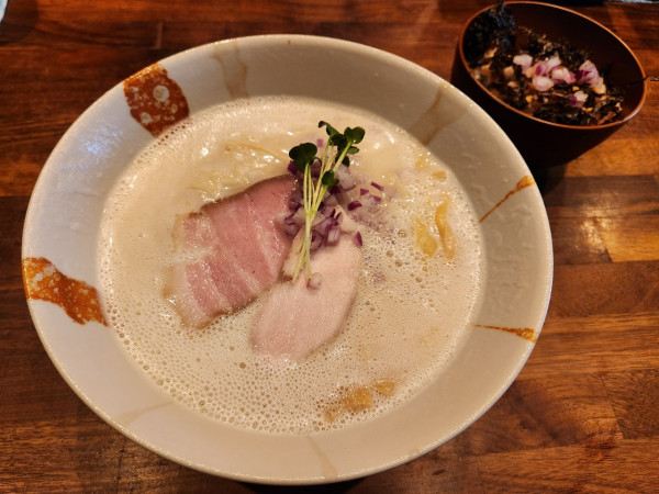 「濃厚 塩 お茶漬け飯」@麺処まろの写真