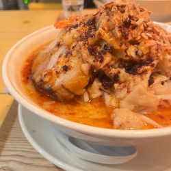 赤ギャング麺マシ野菜マシ脂マシマシニンニクマシ¥1300