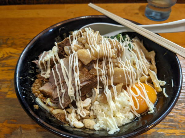 「あぶら麺（味噌）」@自家製中華そば 麺 まる井の写真