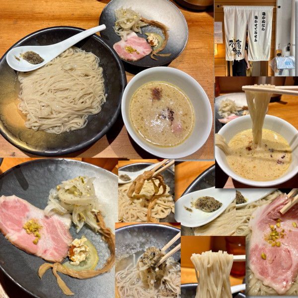 「塩つけそば 1350円」@SOBAHOUSE 金色不如帰 新宿御苑本店の写真