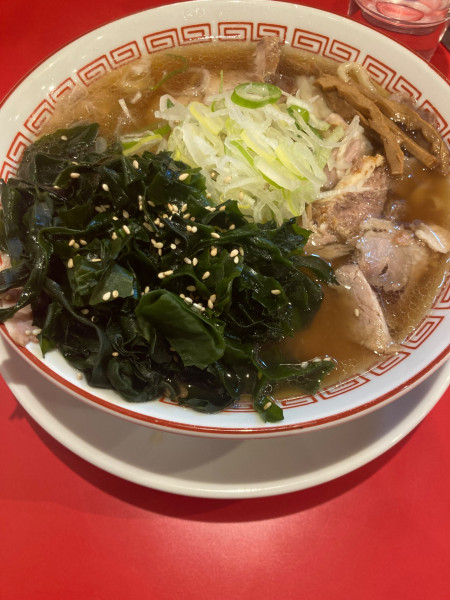 「ラーメン+わかめ」@ラーメン荒畑の写真