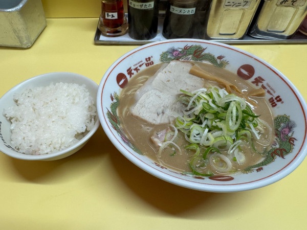 「ラーメンライスセット」@天下一品 京橋店の写真