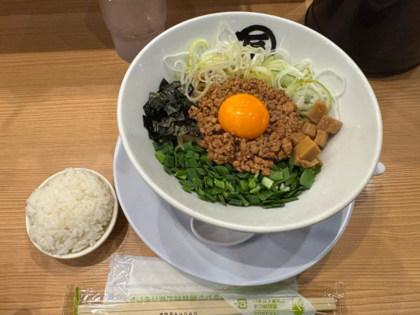 「台湾まぜそば」@麺や マルショウ 新なにわ大食堂店の写真