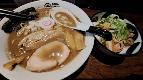 「濃厚そば+肉飯」@DRIED SARDIN BROTHERSの写真